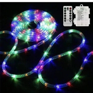 LED Rope Lights Battery Operated String Lights-40Ft 120 LEDs 8 Modes (New)